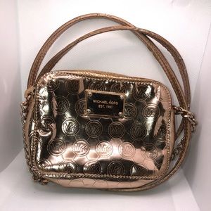 Rose Gold Metallic Mini Crossbody